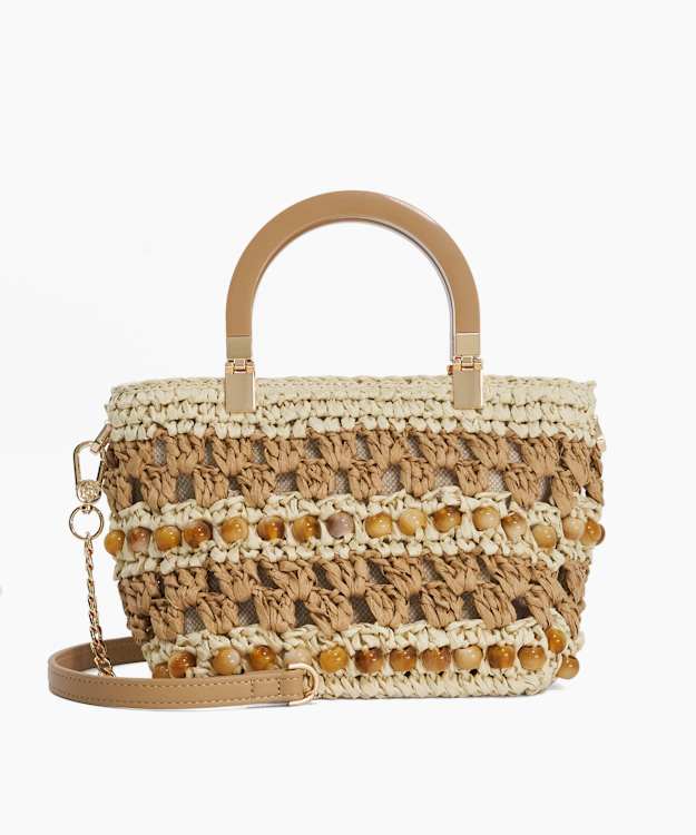 Dahlia Natural - Raffia Grab Bag
