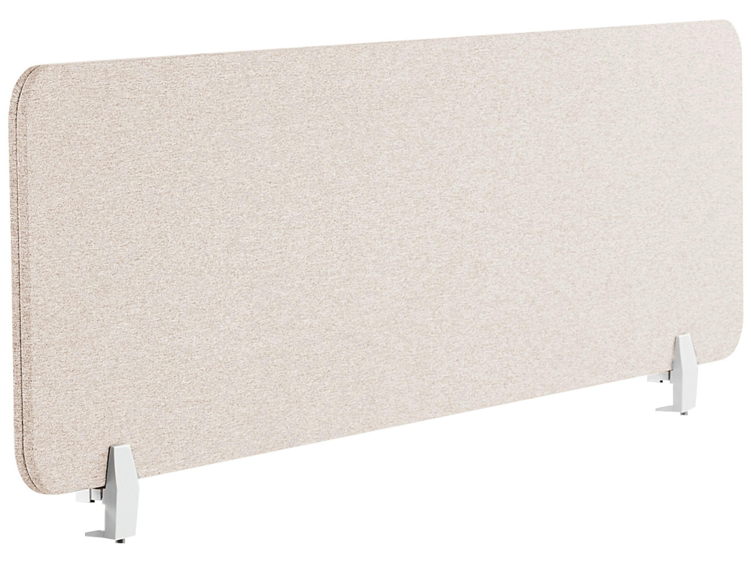 WALLY - Séparateur de bureau beige 160 x 40 cm