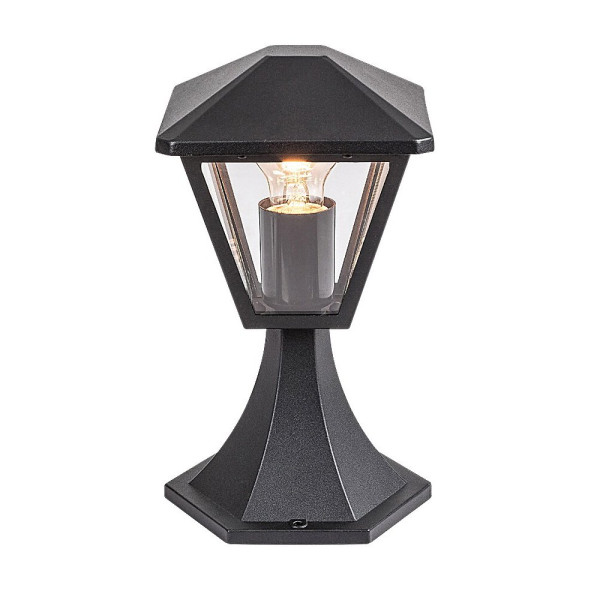 Lampa ogrodowa stojąca czarna Paravento wys:29 cm 1xE27x40W IP44 Rabalux
