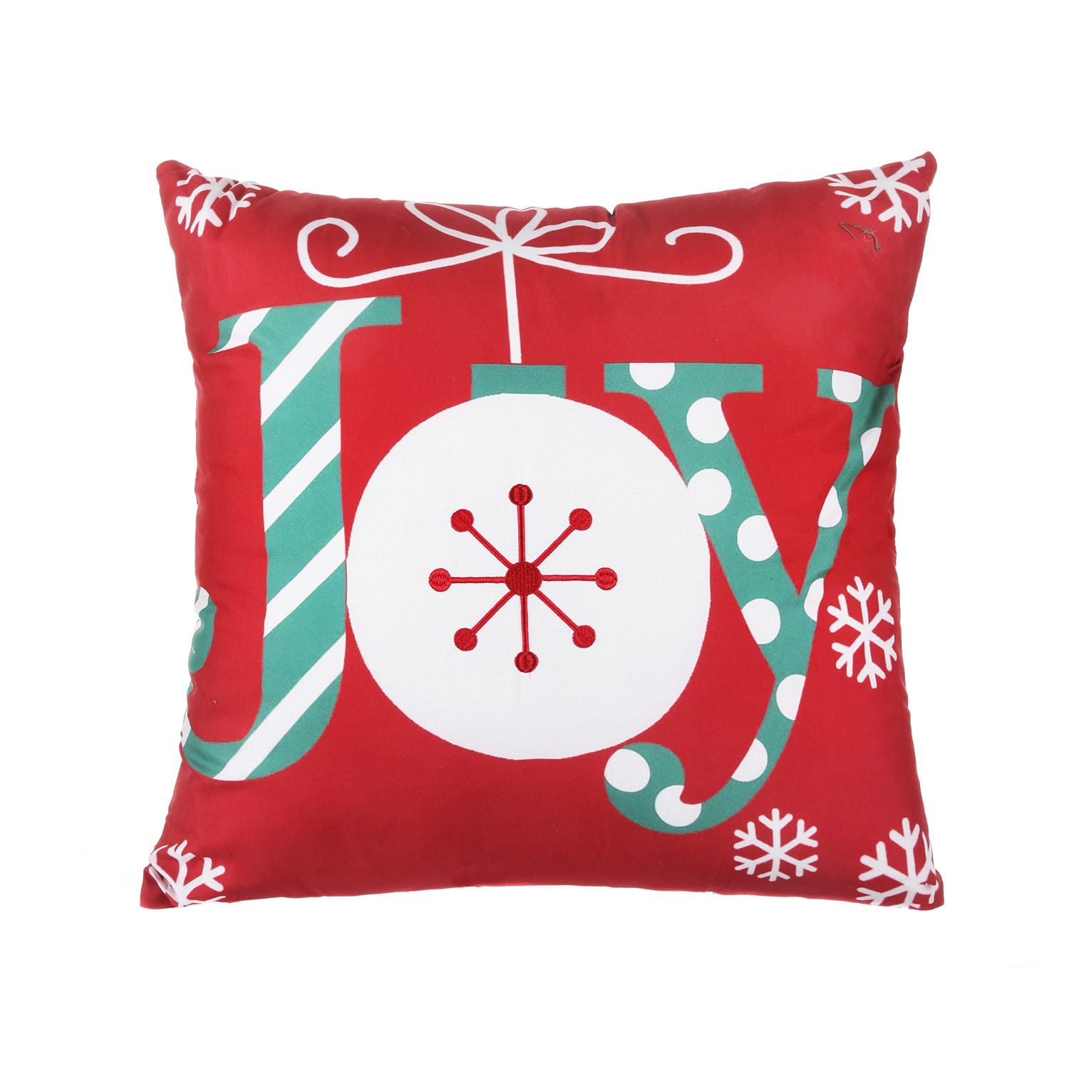 Cuscino divano natalizio 45x45 cm scritta Joy