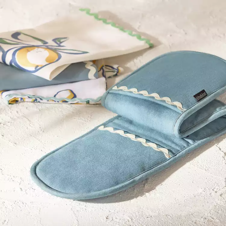 Habitat Lemon Textile Set - Denim