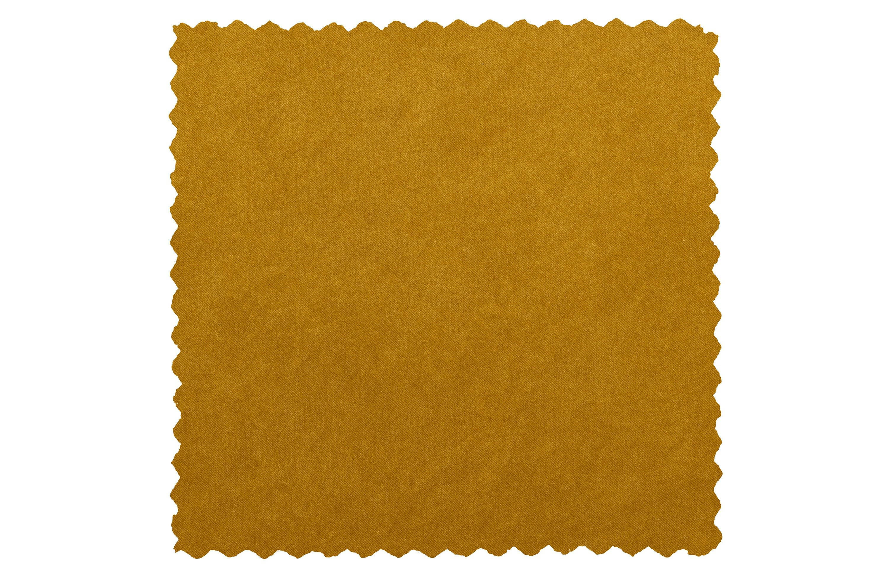 ROCCO - Repose pied en velour ocre