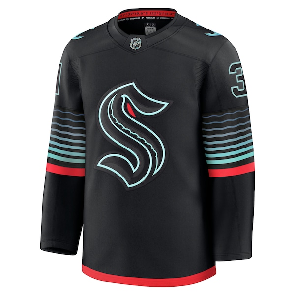 Philipp Grubauer Seattle Kraken  Alternate Premium Player Jersey - Black