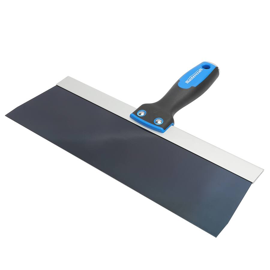 Mastercraft Drywall Patching & Taping Knife with Solvent-Resistant Blue Steel Blade, 12-in