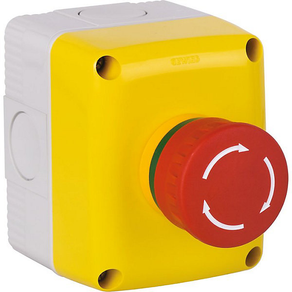 Bouton-poussoir de sécurité 1 poste
