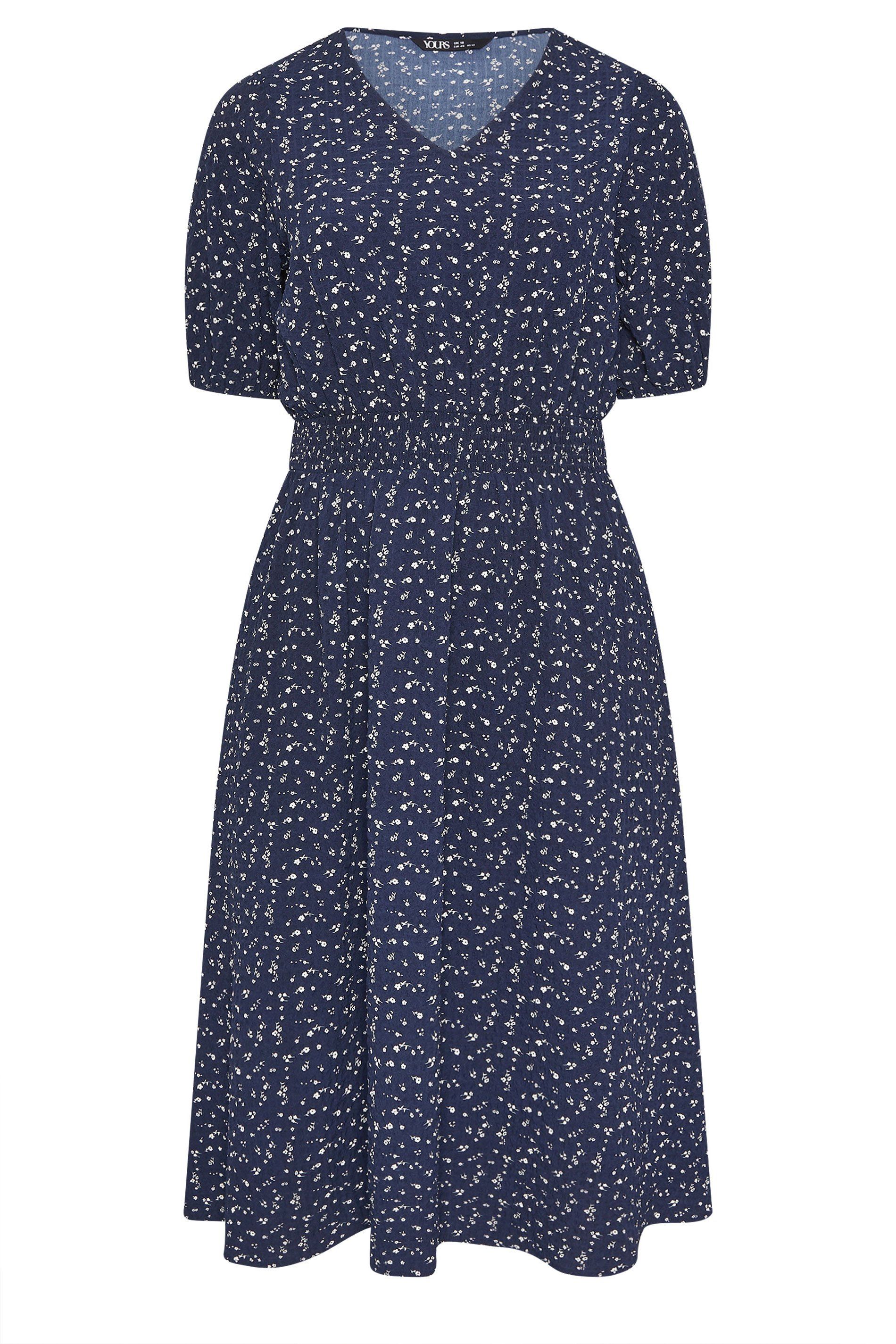 Yours Ditsy Midi Smock Dress