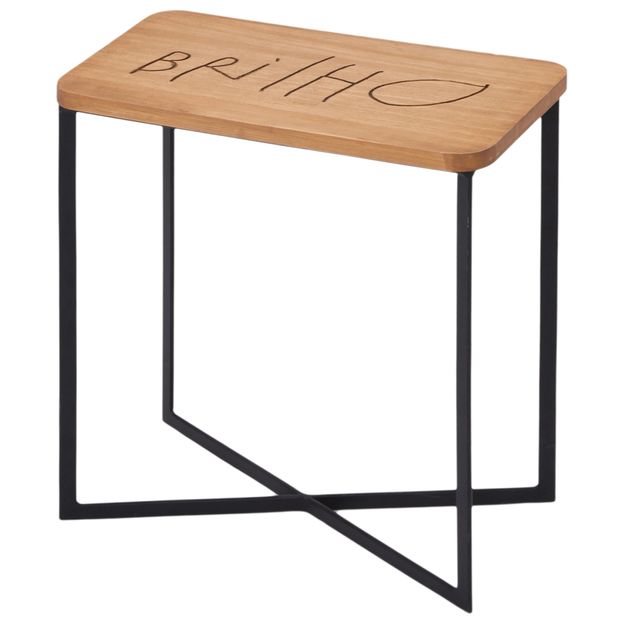 MANUSCRITO BRILHO MESA LATERAL 40 CM X 20 CM