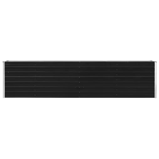 NNEVL Raised Garden Bed 320x40x77 cm Galvanised Steel Anthracite