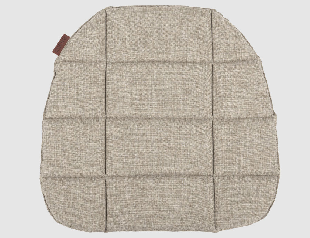 Stuhlkissen Living Beige Rund