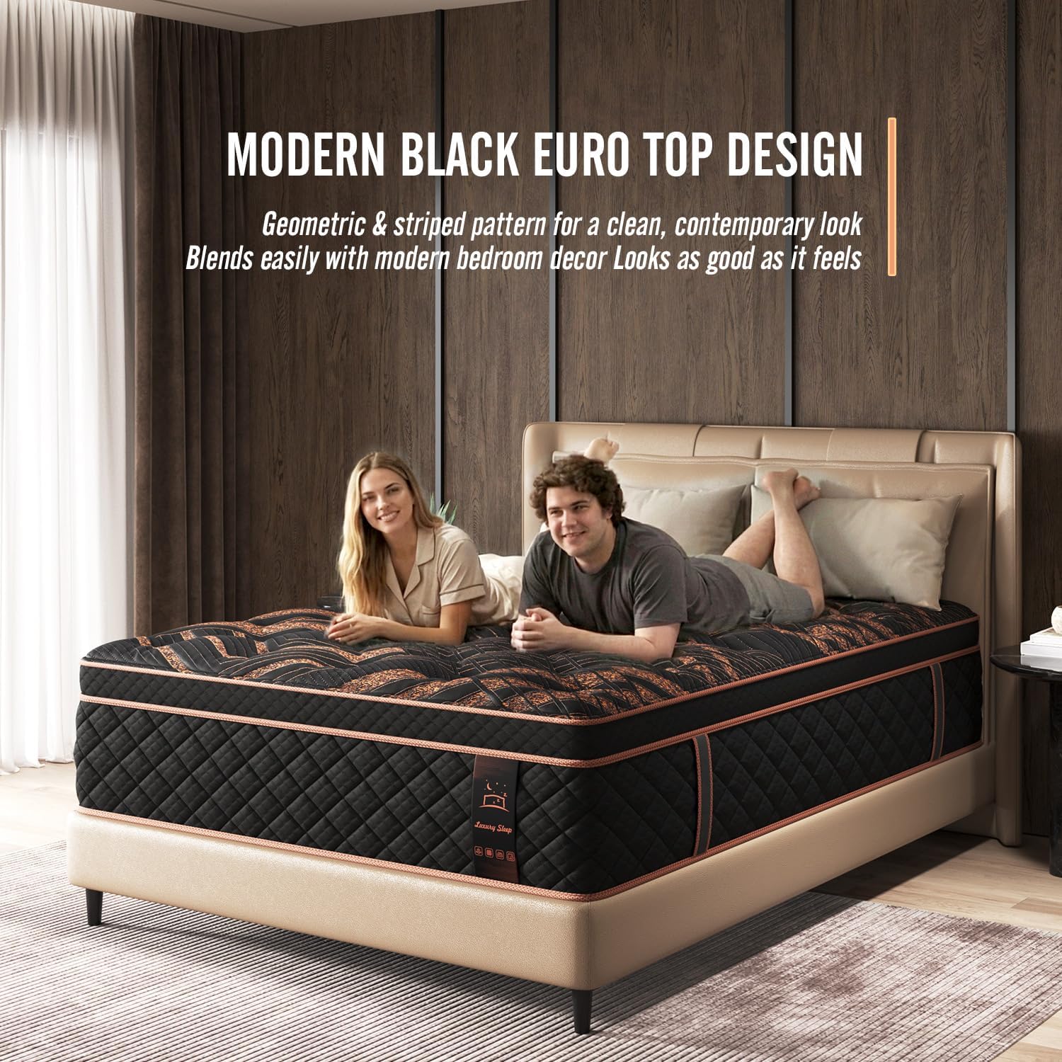 Quenn Hybrid Mattress 14 Inch, Medium Firm Gel Memory Foam & Pocket Springs - Motion Isolation & Pressure Relief for Back & Side Sleepers, CertiPUR-US Certified, 100 Night Trial