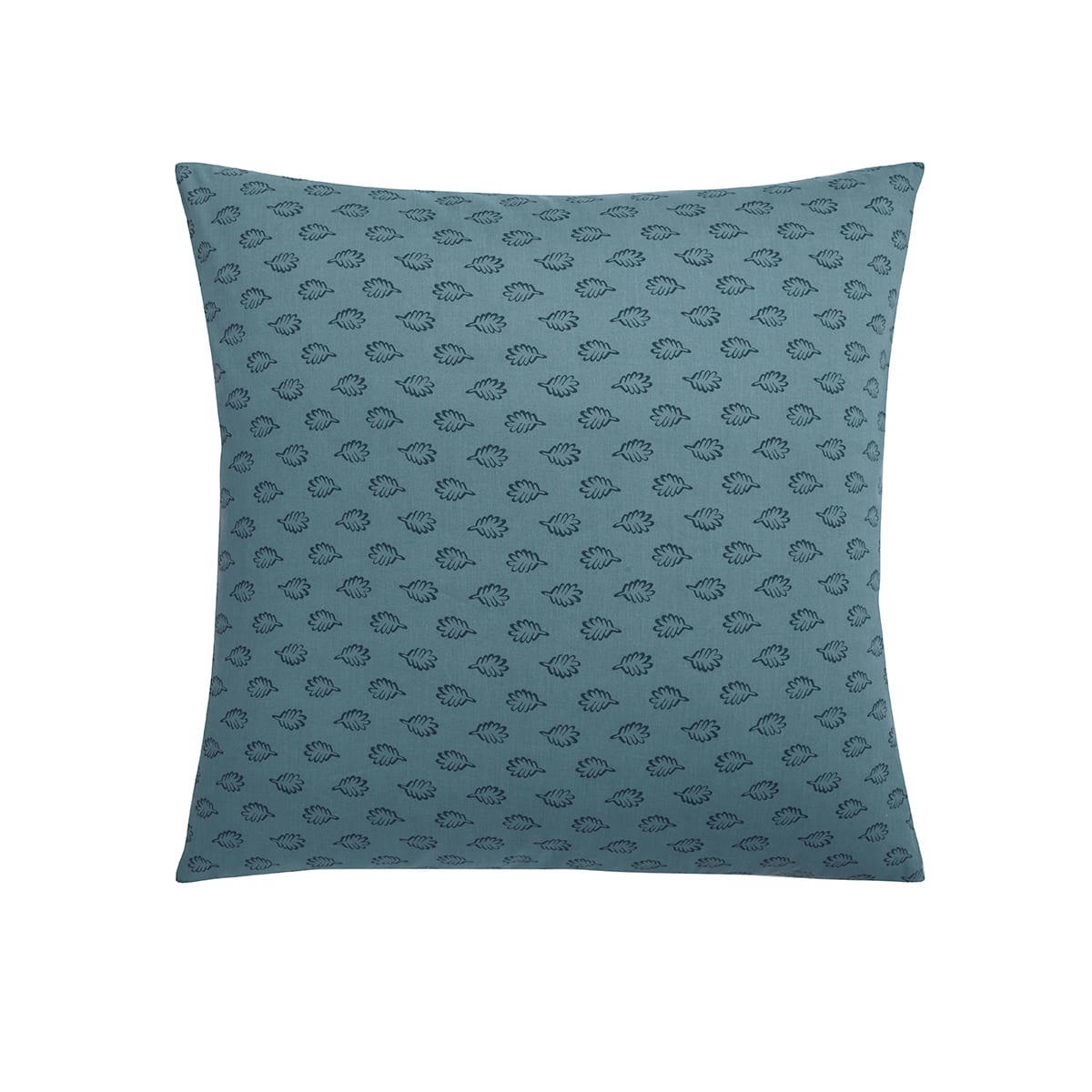 IRIS - Taie d'oreiller imprimée en bambou bleu 63x63cm