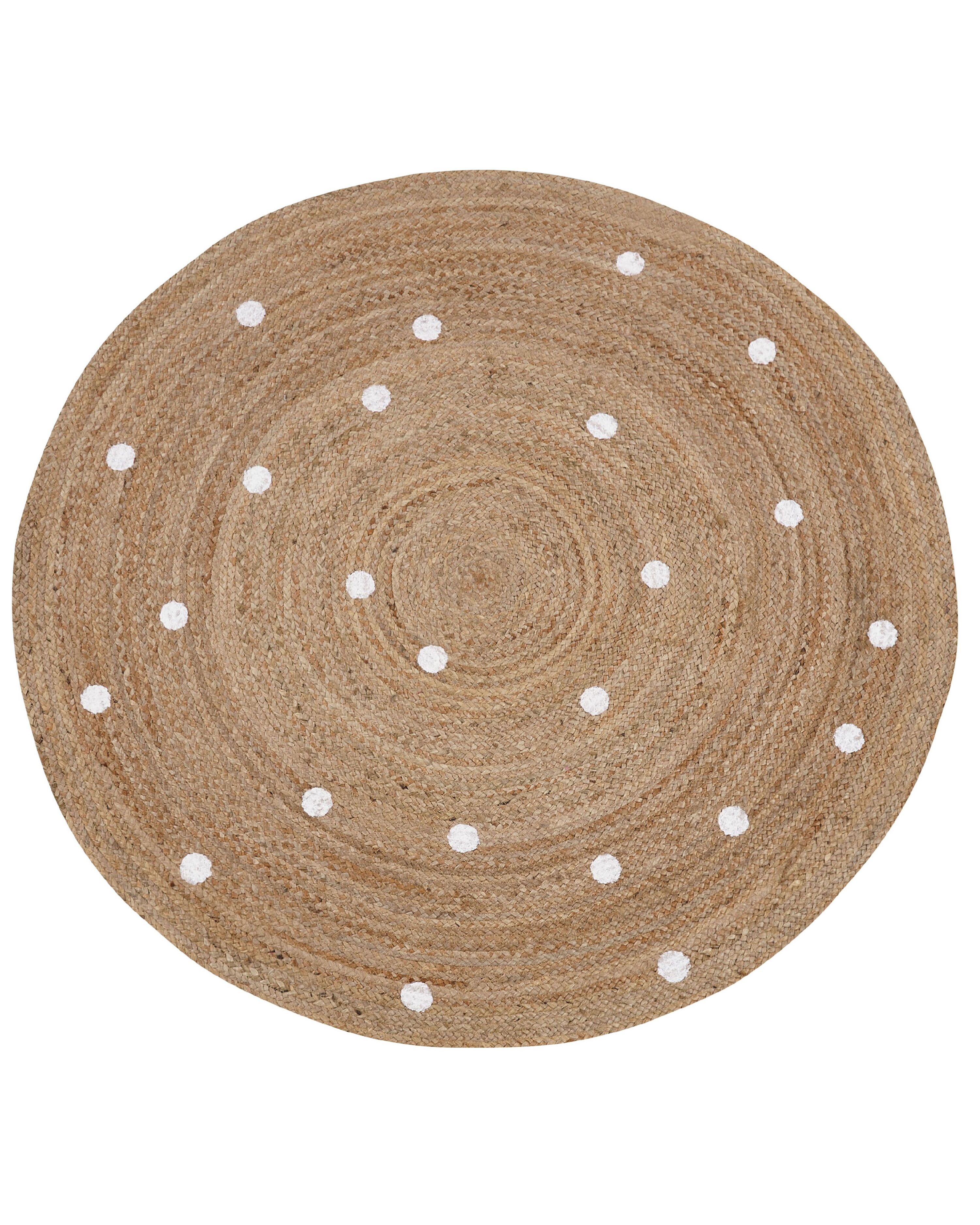 Rug KHARRA Beige ? 140 cm Jute
