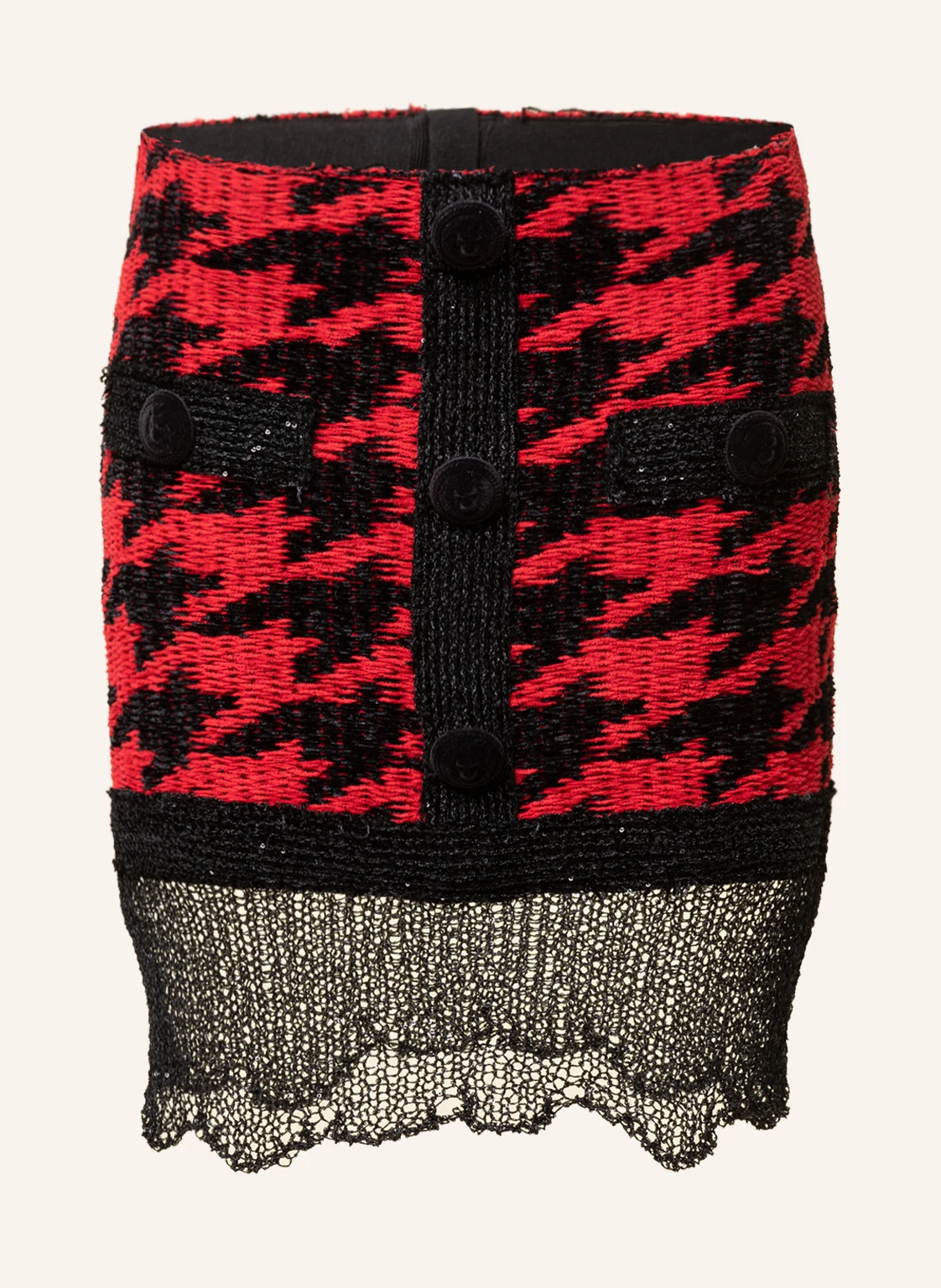 BALMAIN Rock mit Pailletten