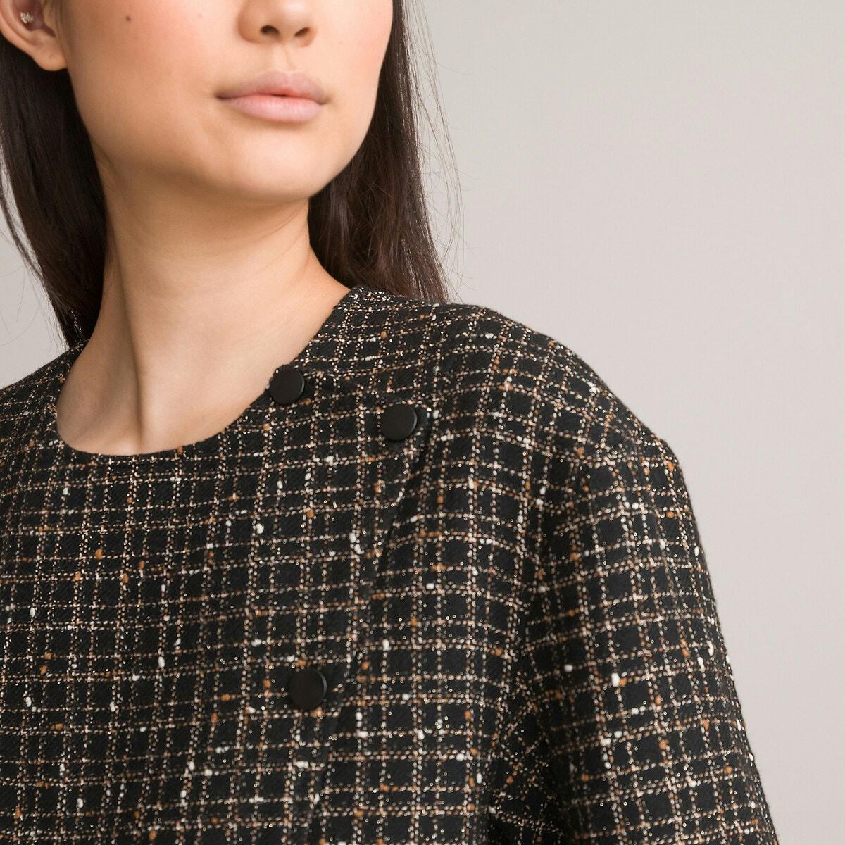 Veste carrée en tweed