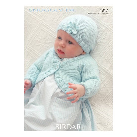 Sirdar Snuggly DK Cardigan and Hat Digital Pattern 1817