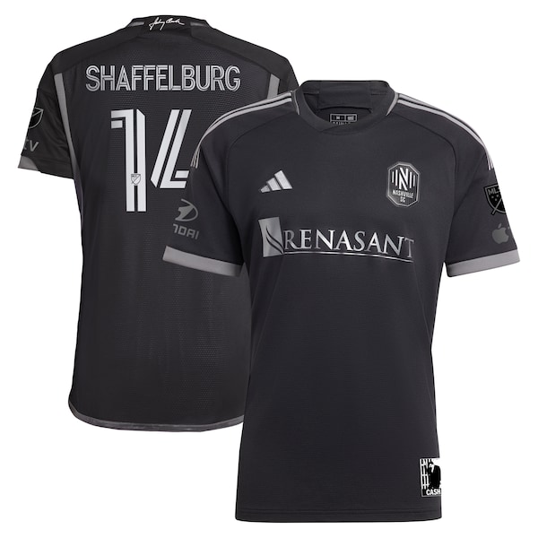 Jacob Shaffelburg Nashville SC adidas 2024 Man In Black Kit Authentic Player Jersey - Black