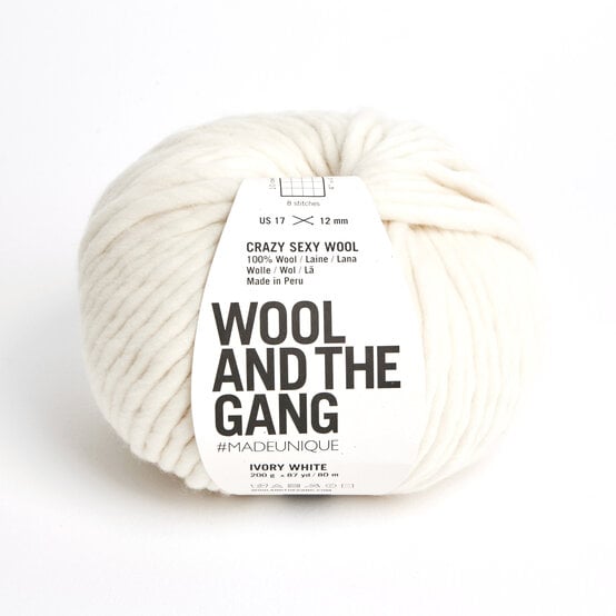 Wool and the Gang Ivory White Crazy Sexy Wool 200g