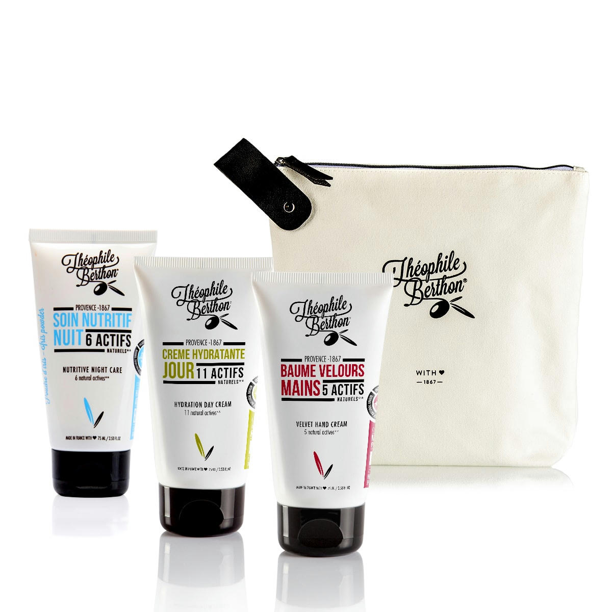 ROBINSON - Trousse 2 soins visage jour nuit et 1 soin mains