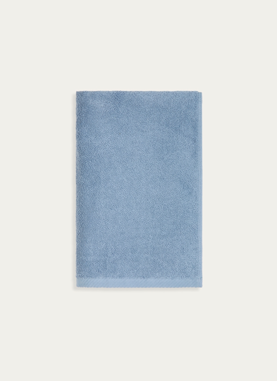 DRAP DE BAIN EN COTON UNI BASIL BLEU