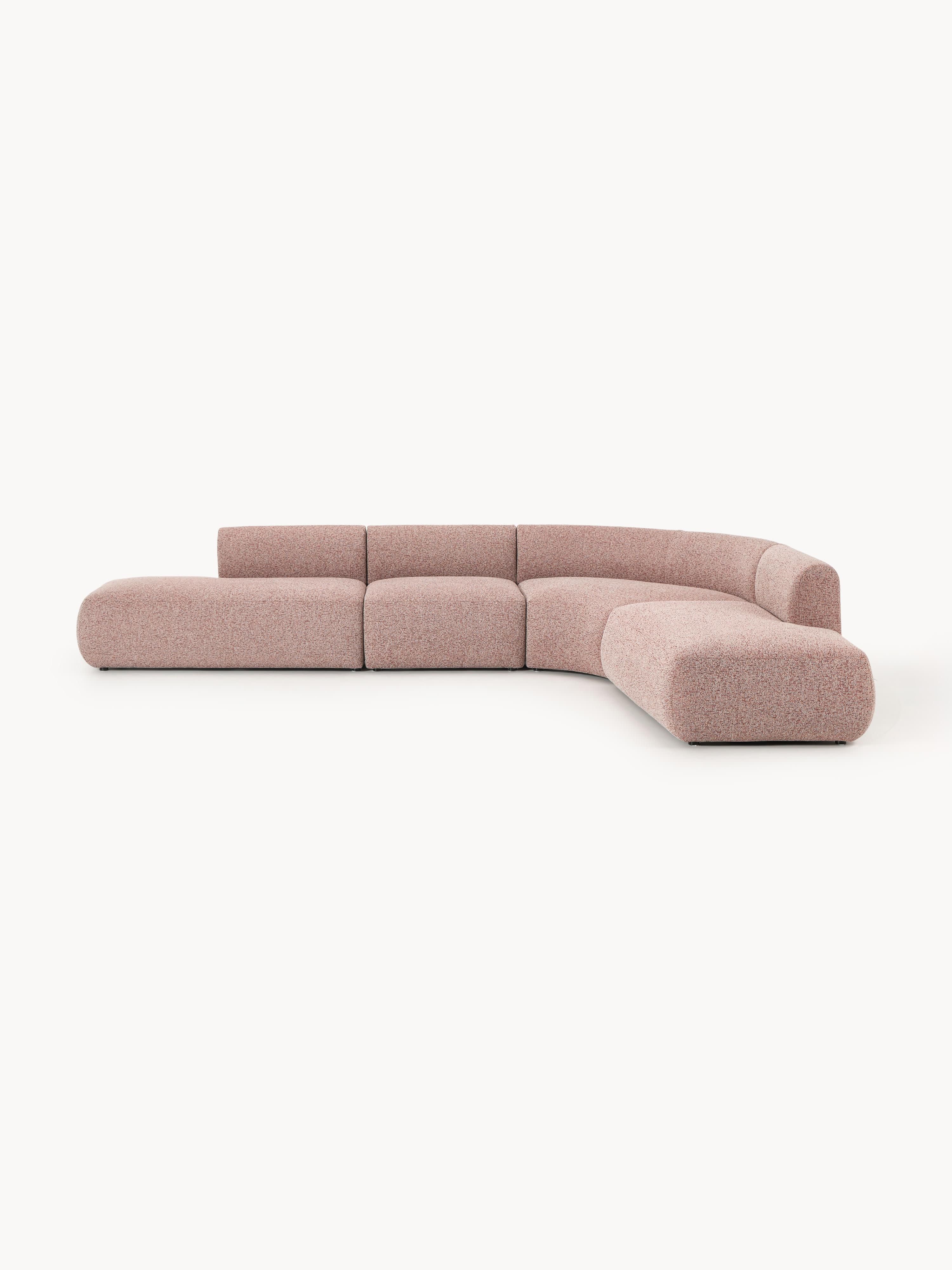 Modulares Bouclé-Ecksofa Sofia (4-Sitzer)
