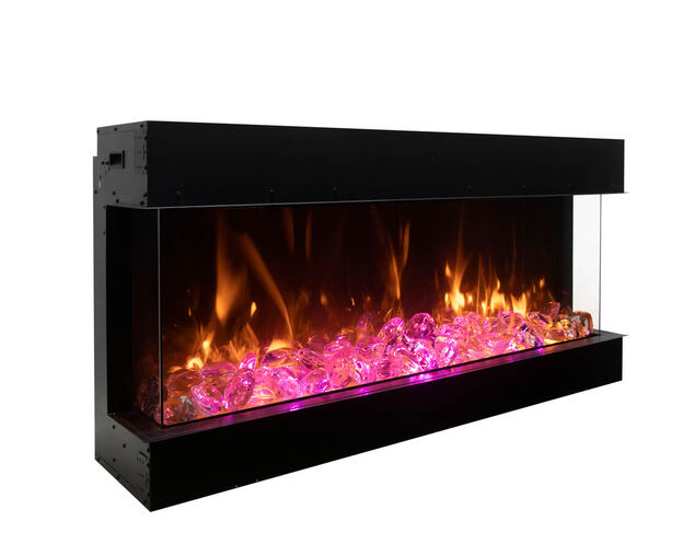 Amantii Smart 72" 3 sided glass electric fireplace Built-in only