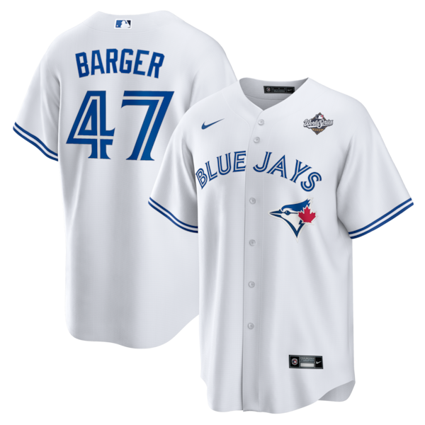 Addison Barger Toronto Blue Jays Nike 2025 World Series Home Replica Player Jersey - White