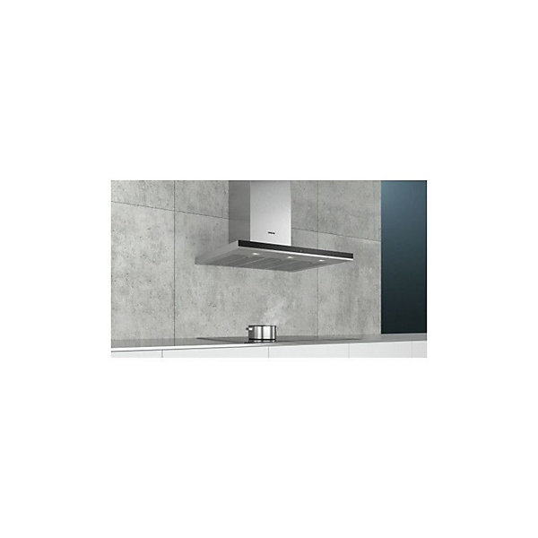 Hotte décorative murale 90cm 55db 843m3/h inox Siemens LC98BIP50 iq500