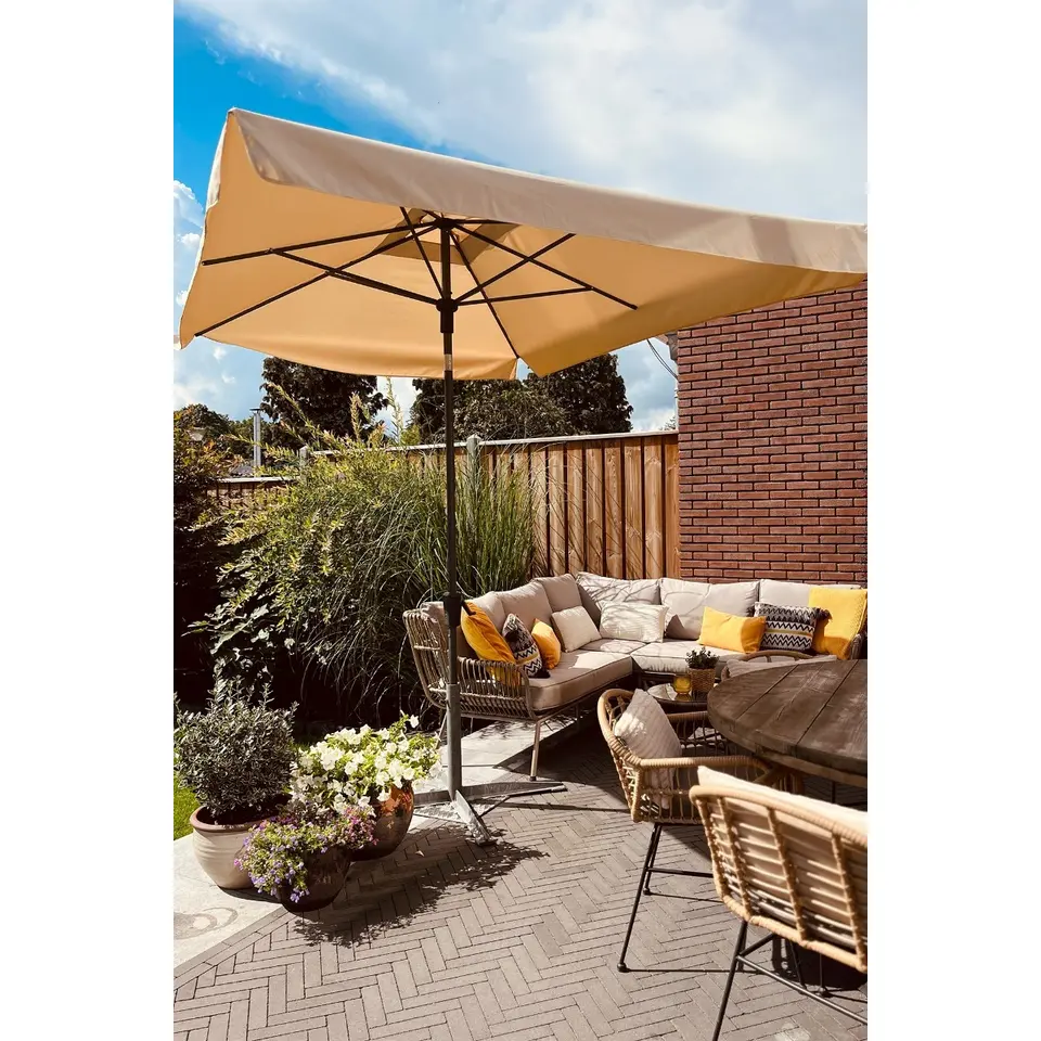 Madison parasol Delos luxe - ecru - 200x300 cm