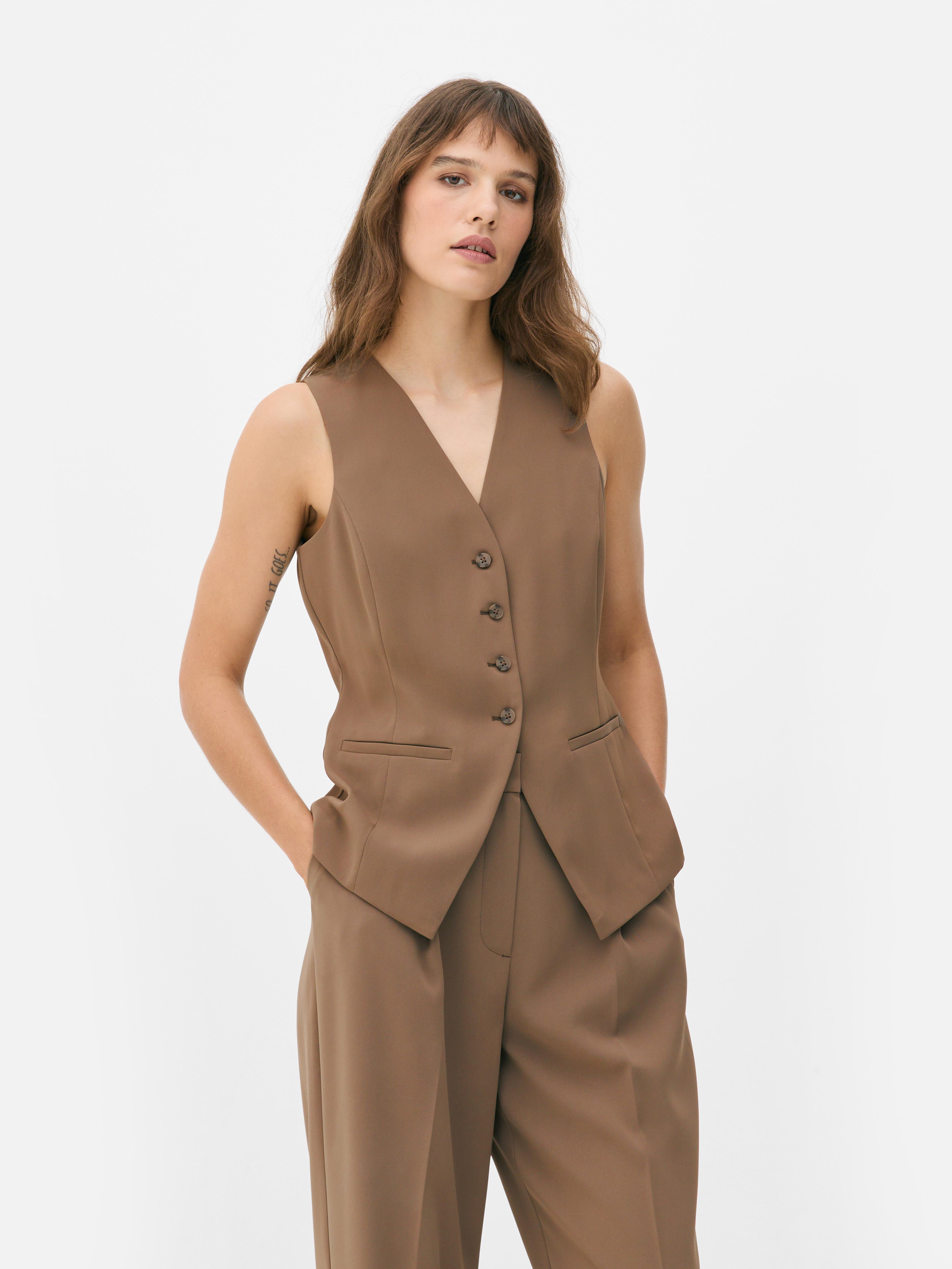 V-Neck Longline Waistcoat