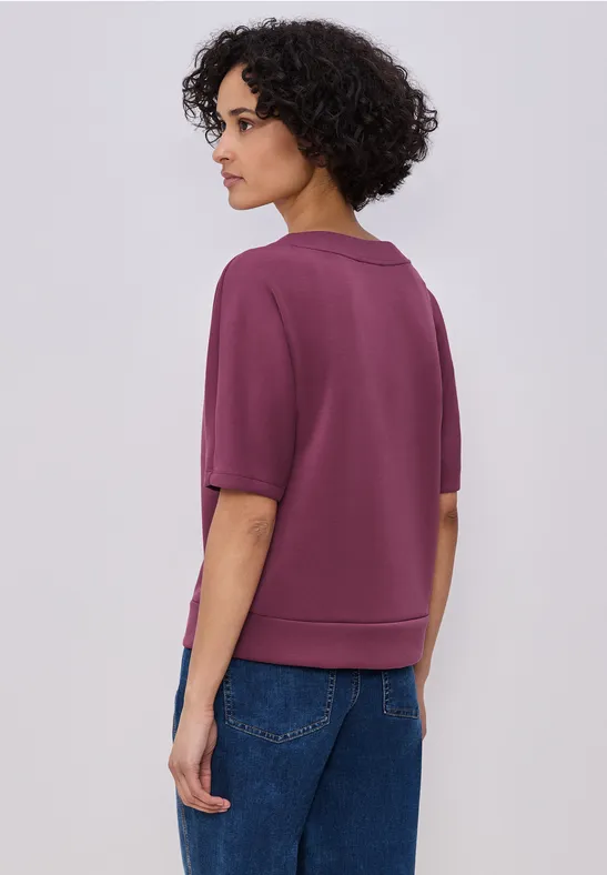 Dropped Shoulder Shirt im Silk-Look