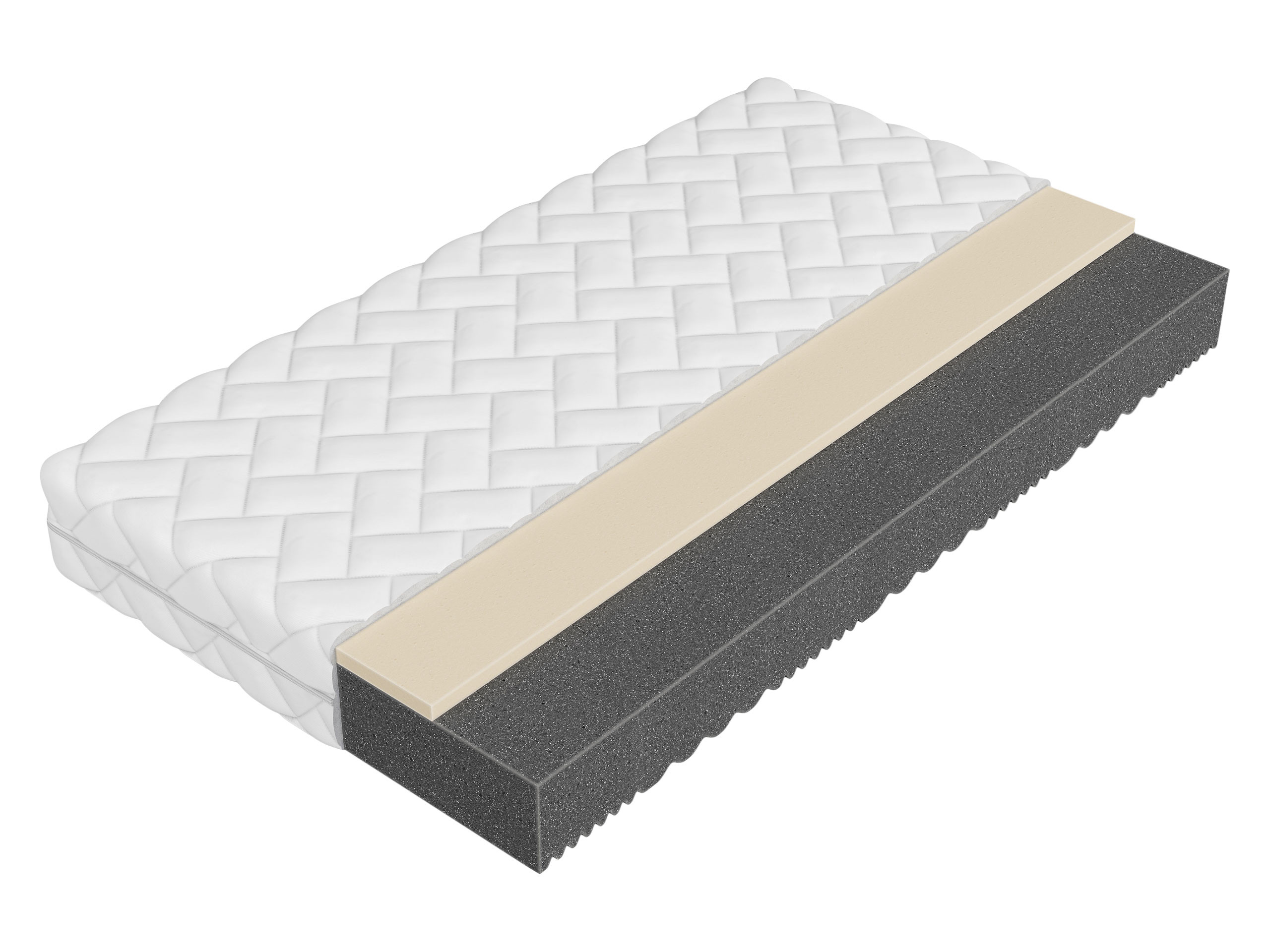 Dwustronny materac piankowy Uno 22 cm