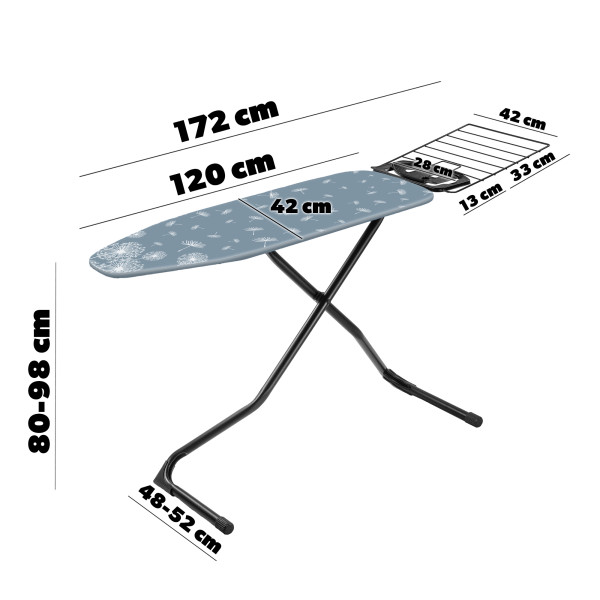 Deska Do Prasowania z Uchwytem 120x42cm Składana