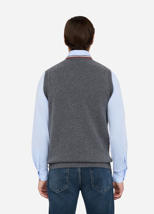 Gilet in maglia di lana