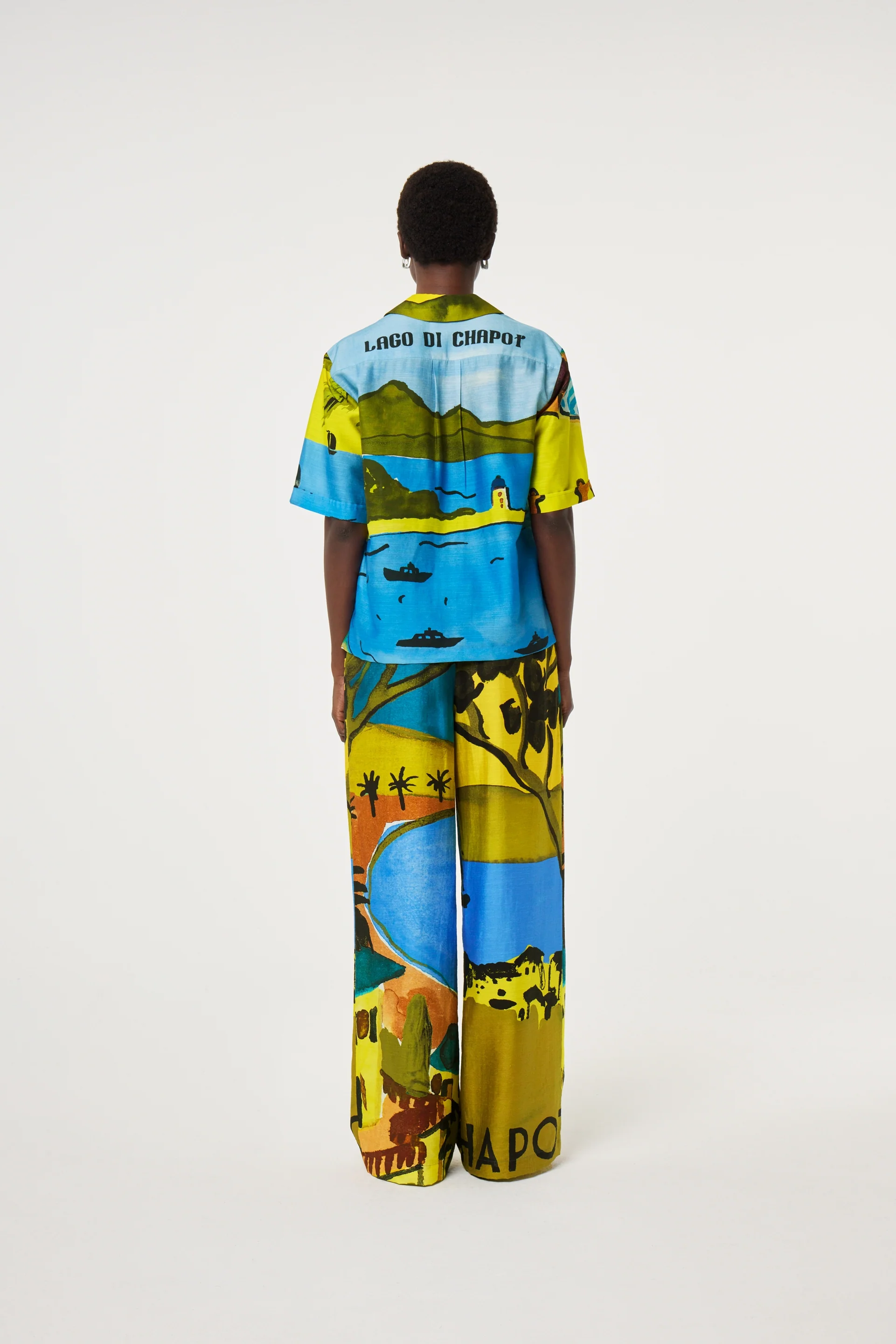 Brock Blouse | Yellow/Blue