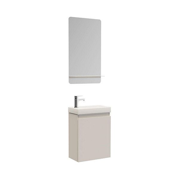 Meuble lave-mains LISA   miroir tablette