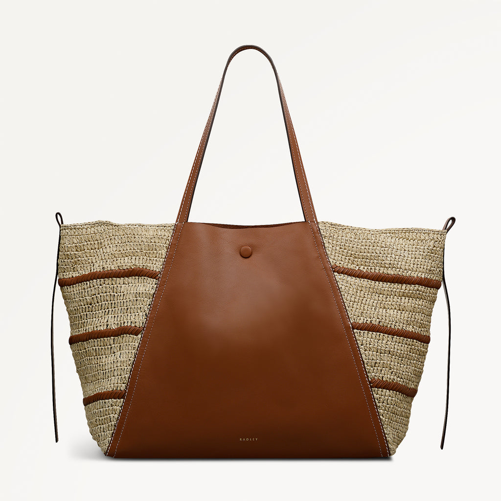 The Delphine - Raffia - Extra Large Open Top Tote