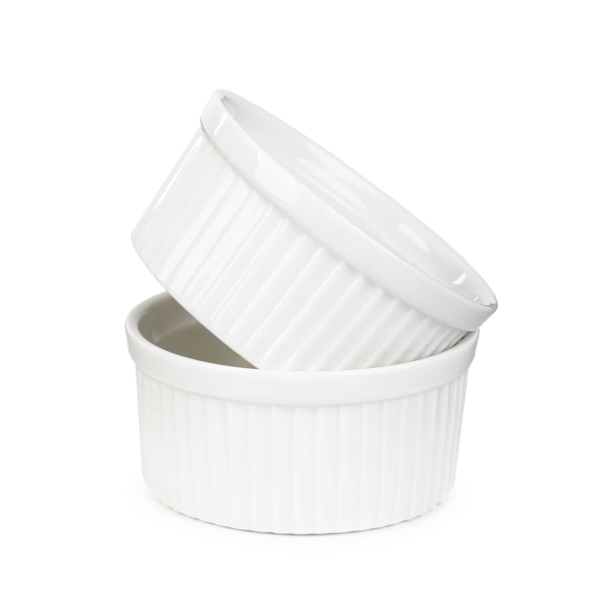 Zestaw naczyń do zapiekania TINEO białych 2 szt. 9 cm
