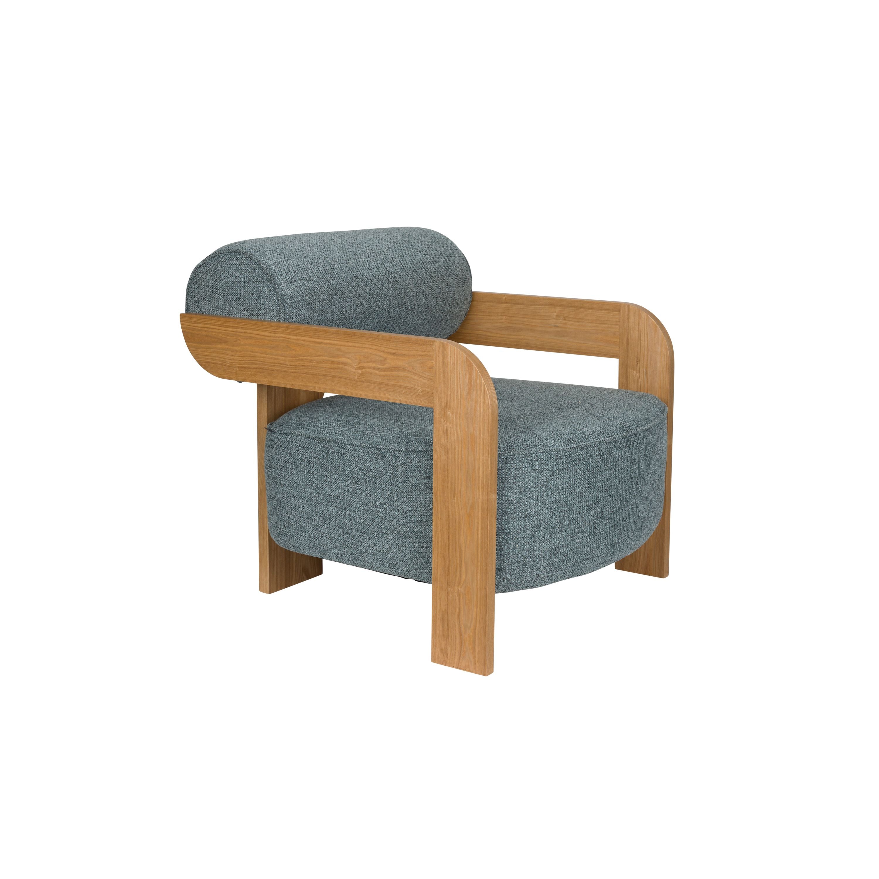Zuiver Oolong Fauteuil Blauw  Grijs