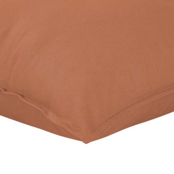 Housse de coussin 100% coton Hiva terracotta l.45 x H.45cm GoodHome