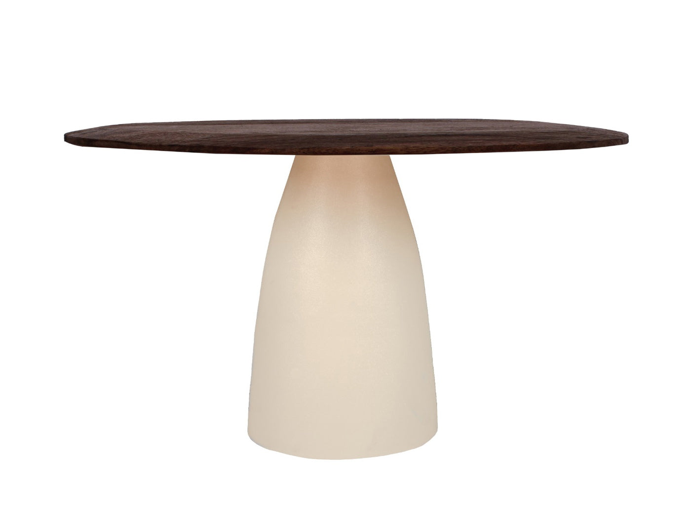 Livingfurn - Eettafel Ivoor Mangohout - 140x120x76cm - Marron