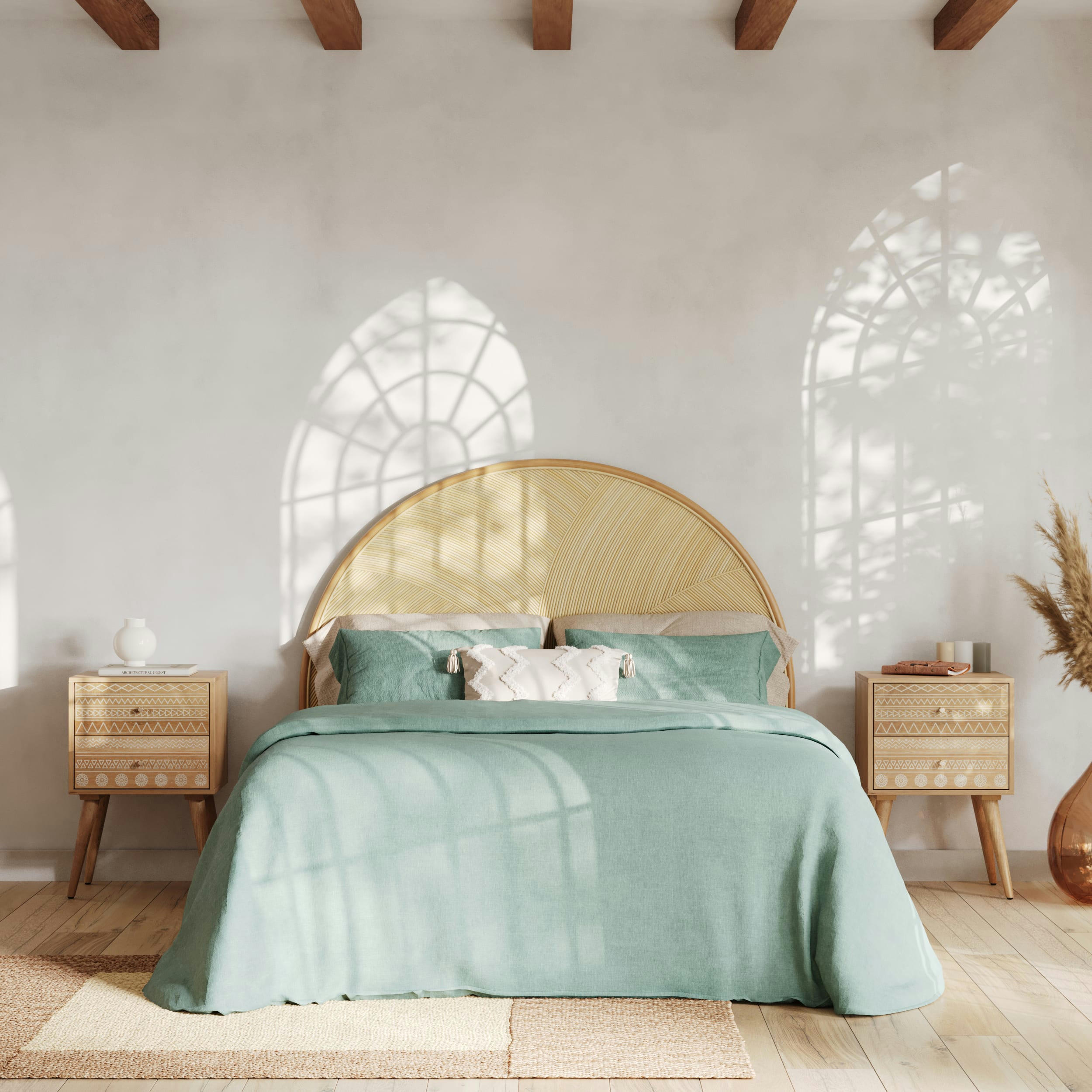 VAIANA - Tapis rectangulaire en jacinthe d'eau 215x150 cm