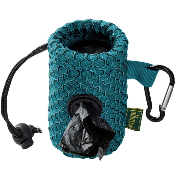 Kotbeutel, für Hunde, Polyester/Kunststoff/Metall, türkis