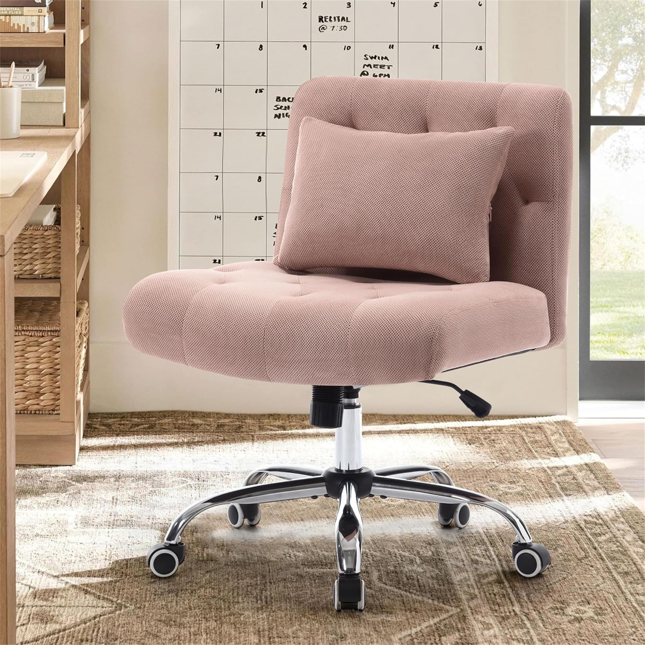 Modern Home Office Chair with Lumbar Pillow