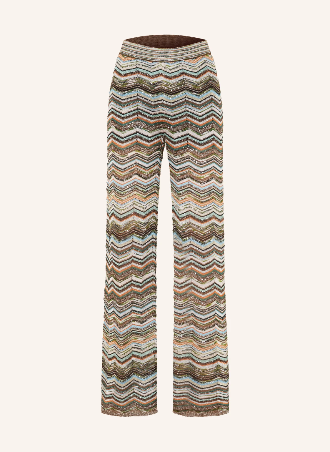 MISSONI Strickhose mit Glitzergarn und Pailletten