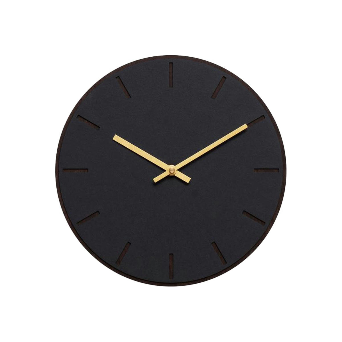 - Horloge murale en linoléum noir D28cm