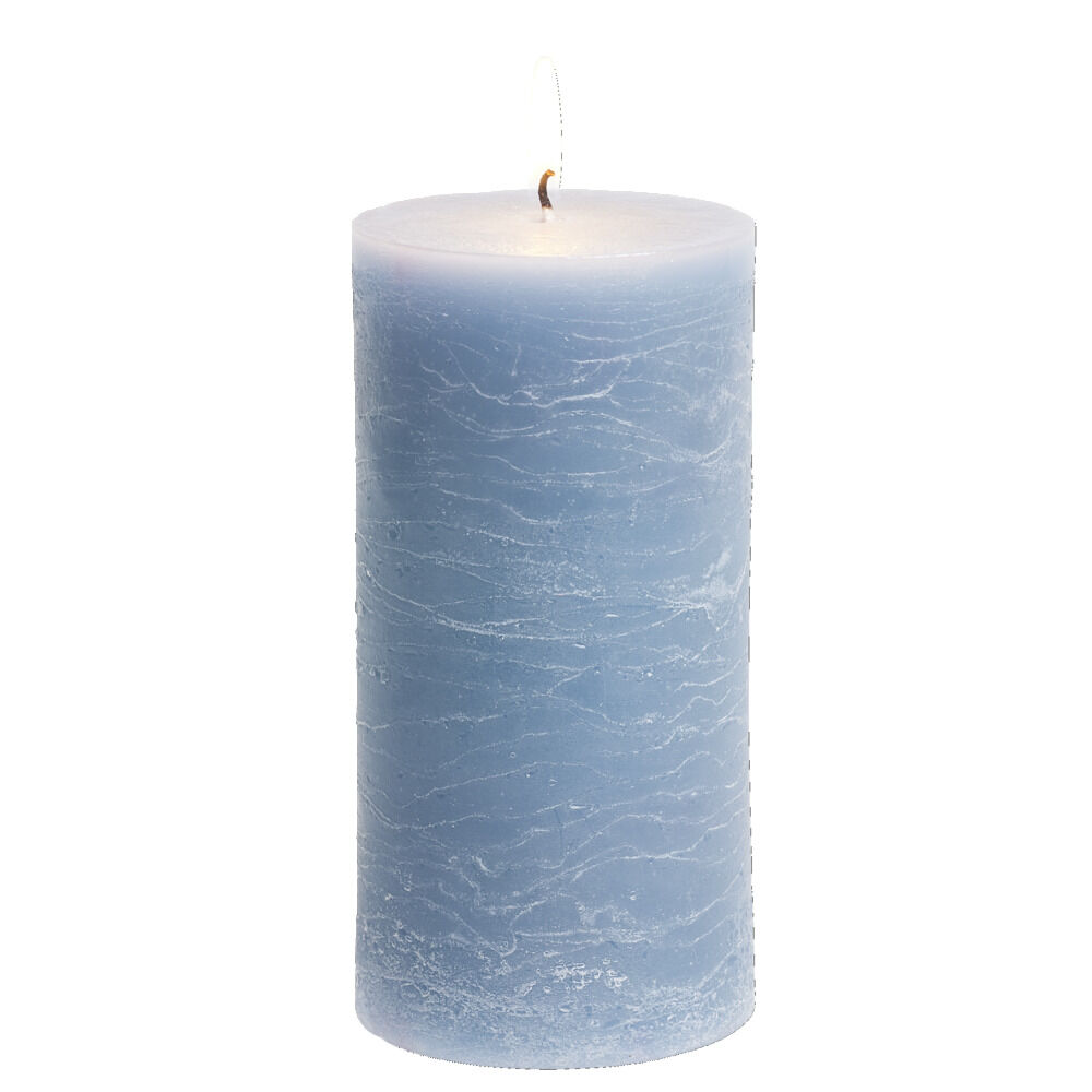 Bougie pilier bleue 50H