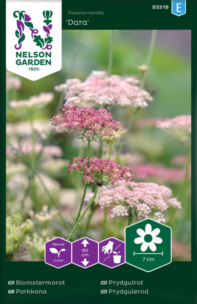 BLOMSTERFRØ NELSON GARDEN PRYDGULROT DARA