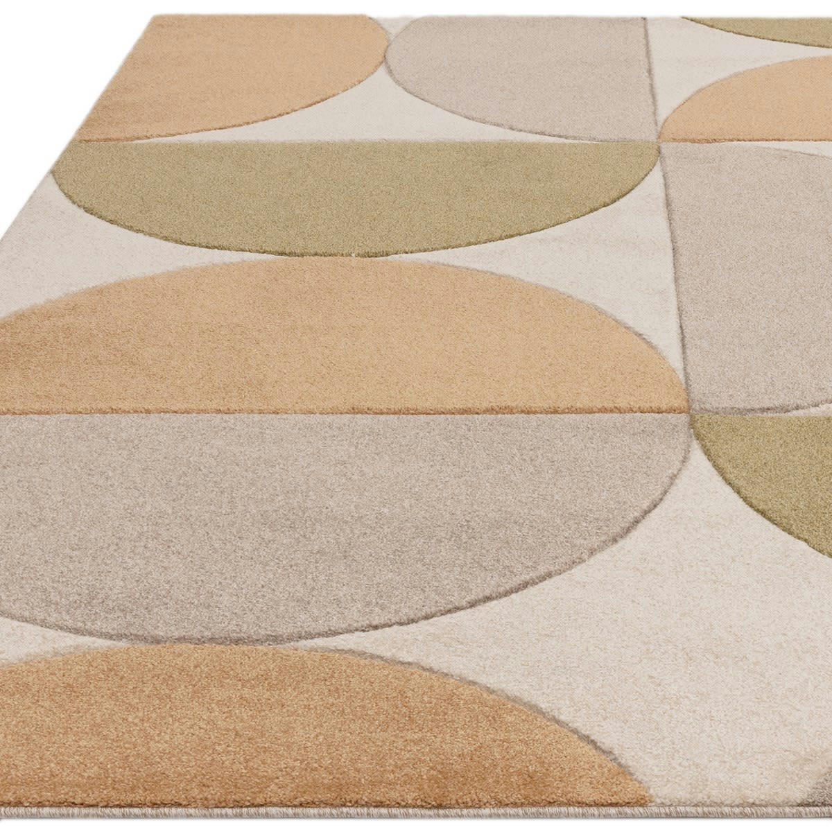 CURVO - Tapis de salon en polypropylène beige 120x170 cm