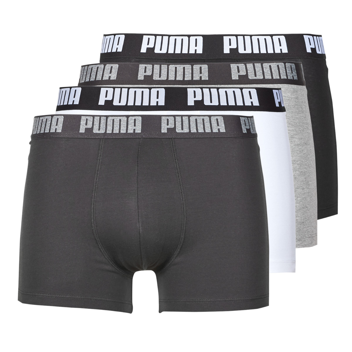 Puma - PUMA BASIC X4 - White / Black / Grey / Grey