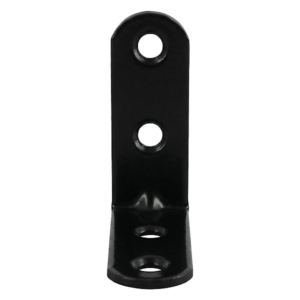 4 Equerres de chaise Acier Noir l.14 x H.40 x P.40 mm
